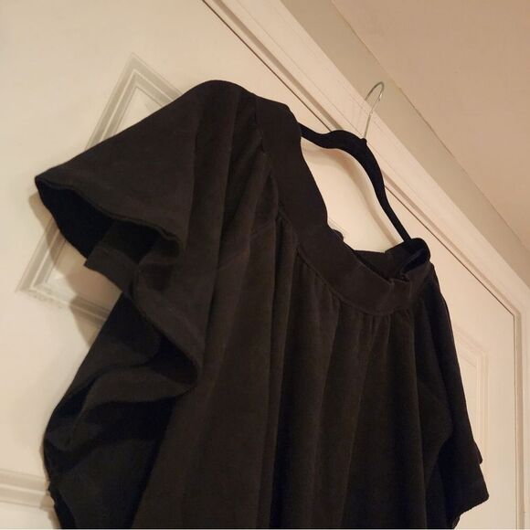 Oliviaceous heavyweight soft black blouse - Picture 2 of 4